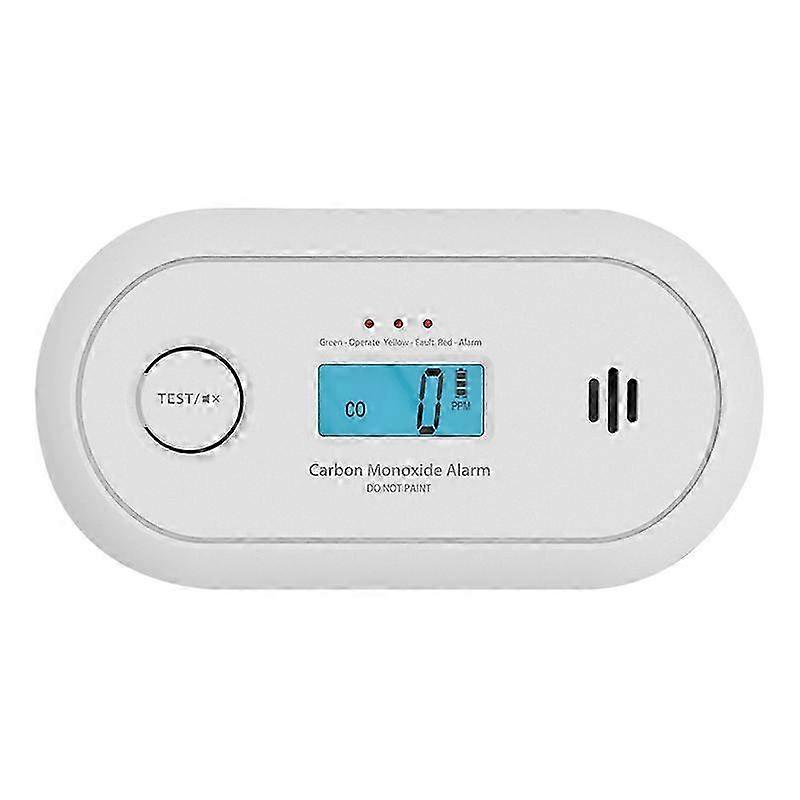 Carbon Monoxide Detector , Digital LCD Display, Replaceable Battery, CO Detector with Peak Memory, Replaceable CR123A Li Walkbee 7436 B