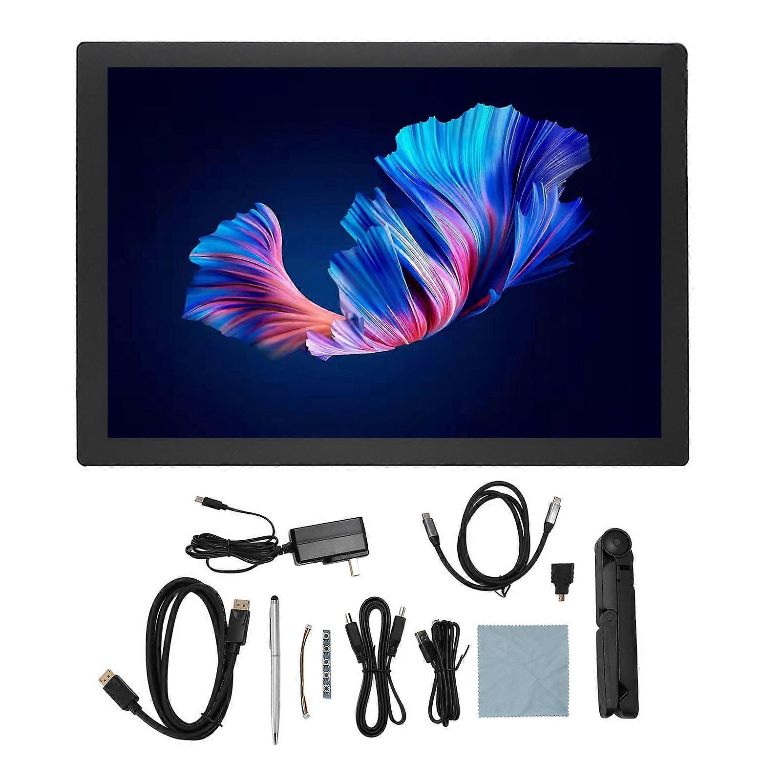 14 Inch 2K LCD Touch Display 2160x1440 for RasPi Jetson PC 10 Point Touch US Plug