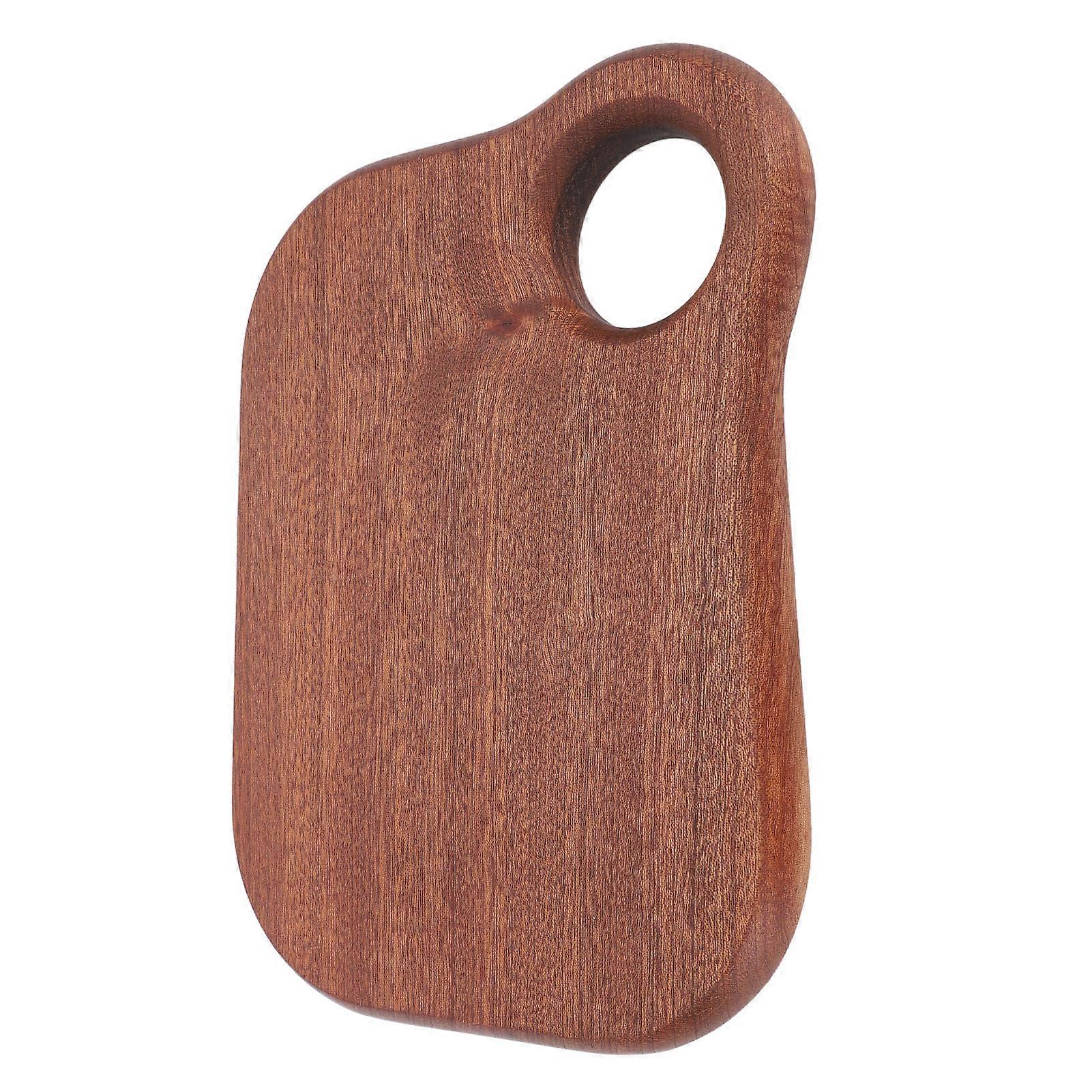 Mini Ebony Cutting Board Small Wooden Fruit Plate for Kitchen