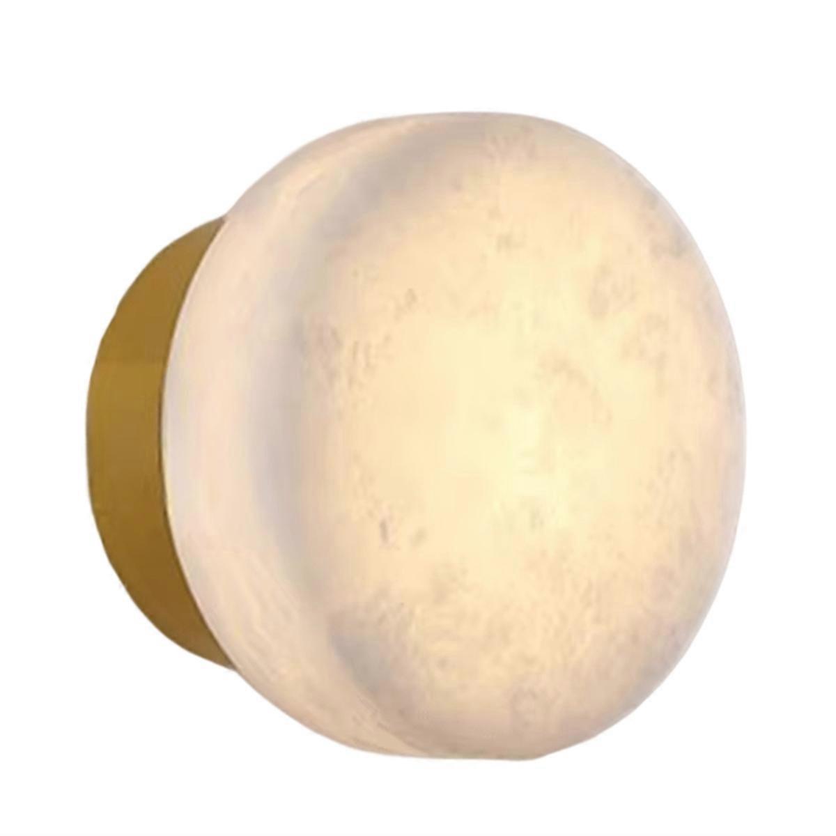 Natural Marble Round Wall Lamp Nordic Modern LED Room Light Living Room Bedroom Passage Corridor B