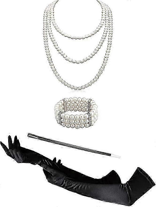 Costume gloves for Audrey Hepburn look, 1920s flapper style
