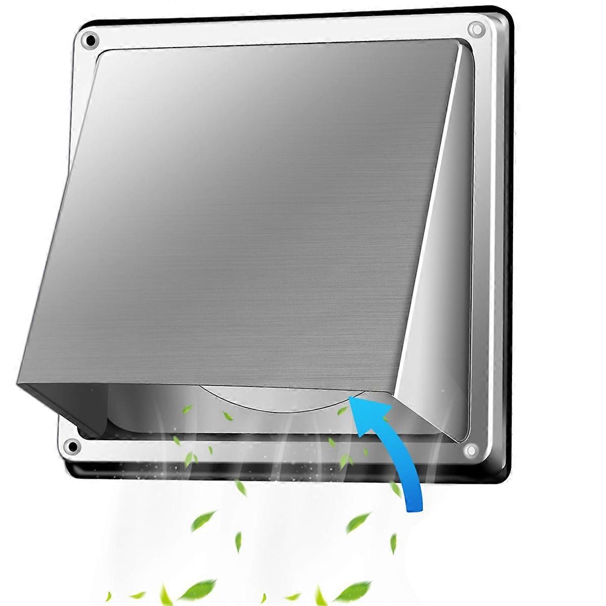 Dryer Vent Cover Outside 6 Inch with Removable Mesh, Exterior Metal Outside Dryer Vent Cover Cap for House