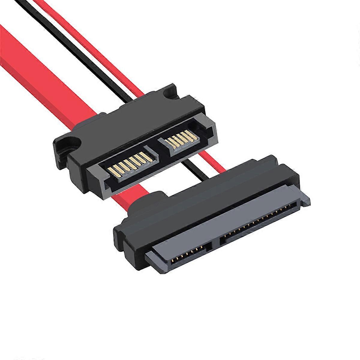 Laptop 22P Public to Slimline 7+6SATA 13P Female Optical Drive Conversion 7+15 Hard Drive Female