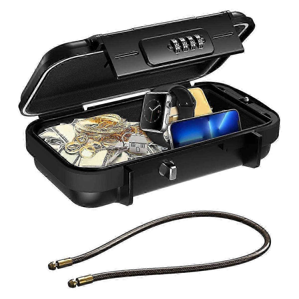 Portable travel safe, combination safe with password, waterproof and anti-theft mini