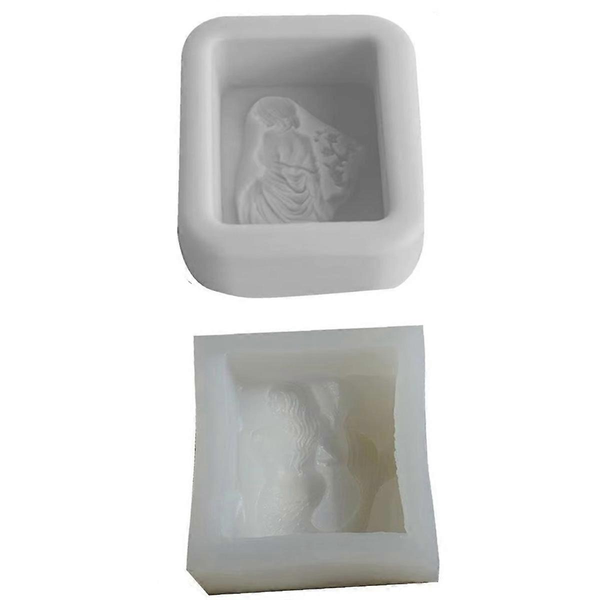 قوالب الفتاة سيليكون سيليكون الصابون صنع قوالب الخرسانة العفن لتزيين الجدول قوالب الجص القابلة لإعادة الاستخدام الحرف الفنية