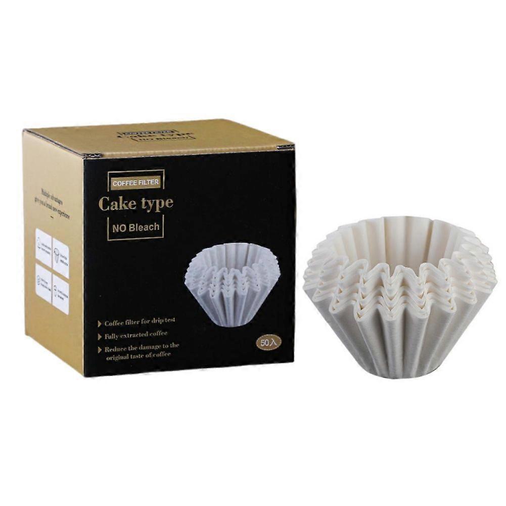 100PCS Wood Pulp Coffee Filters  Cone-Shaped for Pour-Over  Biodegradable & Eco-Friendly Dripper Filters