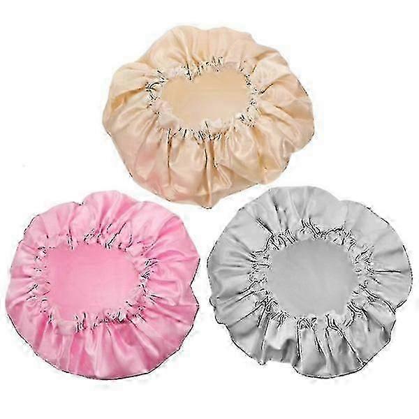Waterproof Reusable Fashion Shower Caps Set