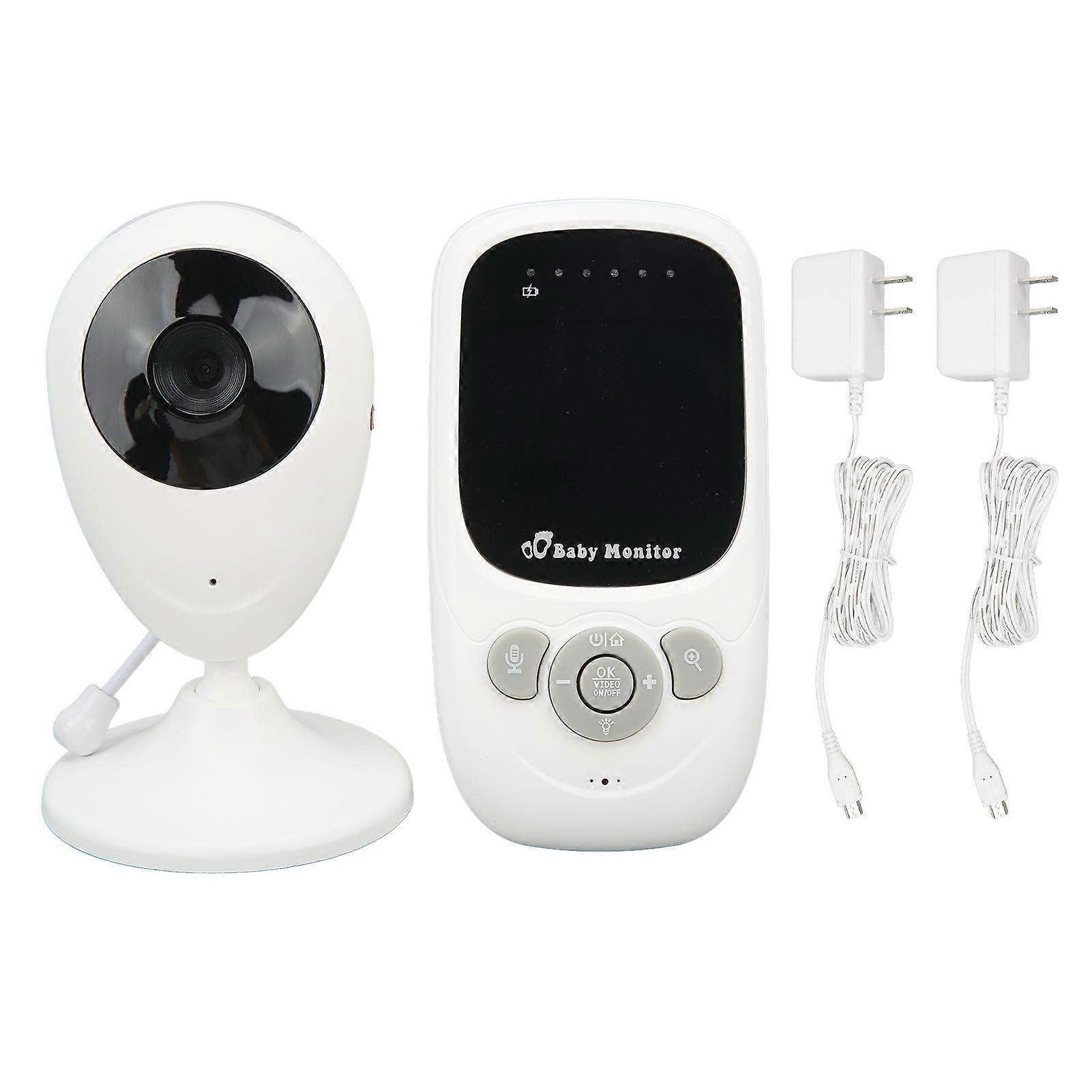 SP880 Baby Monitor with 2.4 inch HD Screen, 2.4GHz Voice Control, Music Playback, Wireless Baby Monitor, 100-240V US Plug