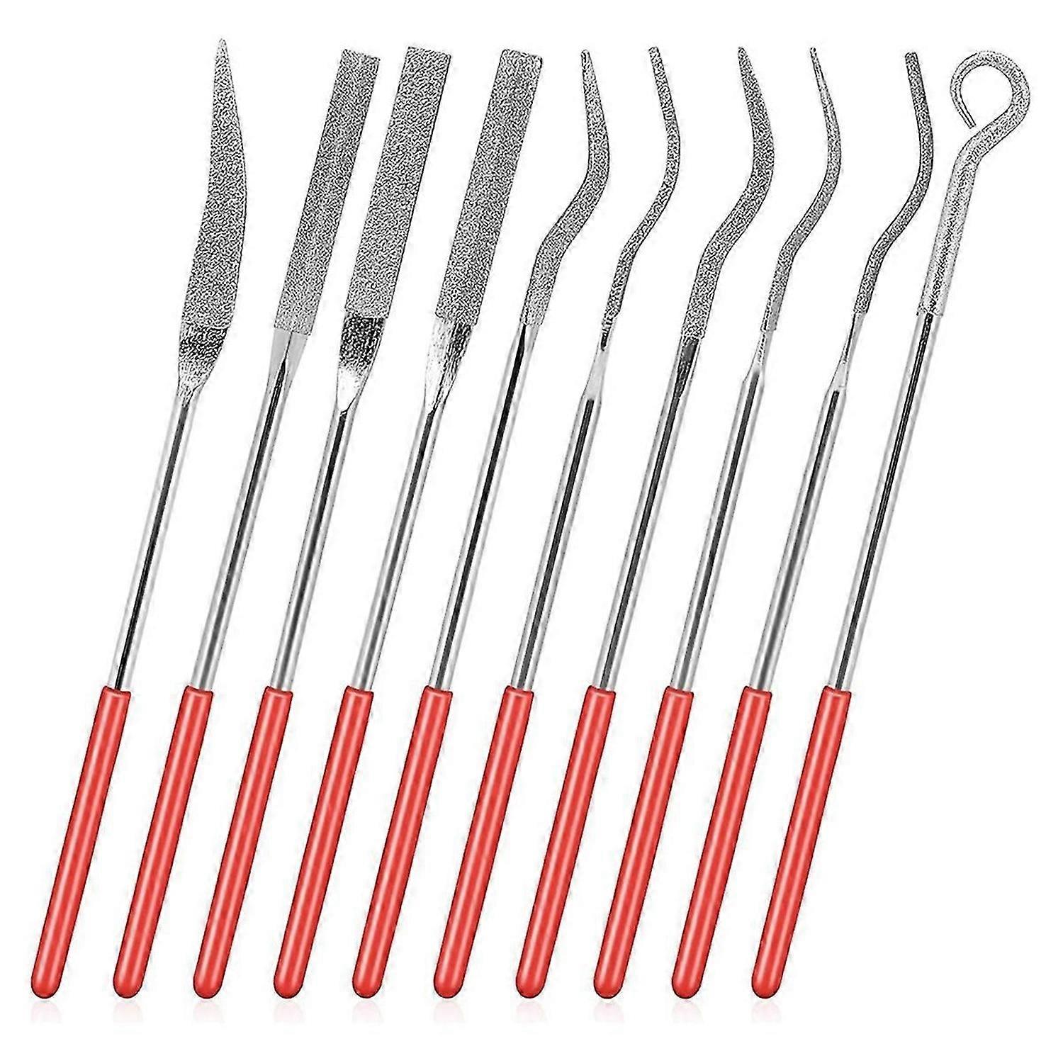 10 Pcs Mini Diamond Needle File Set