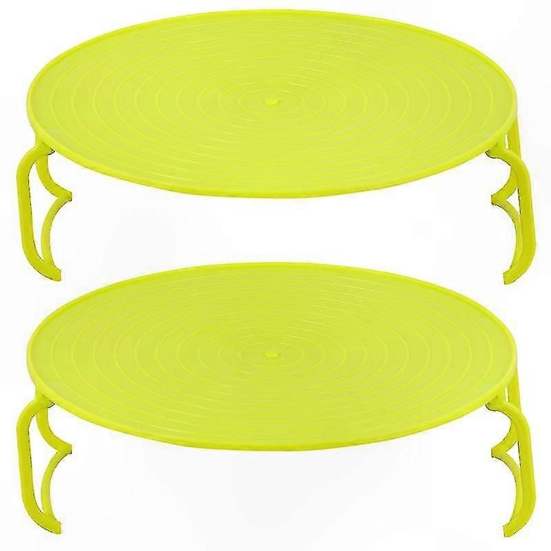 2-Pack Plastic Storage Racks for Home Organization