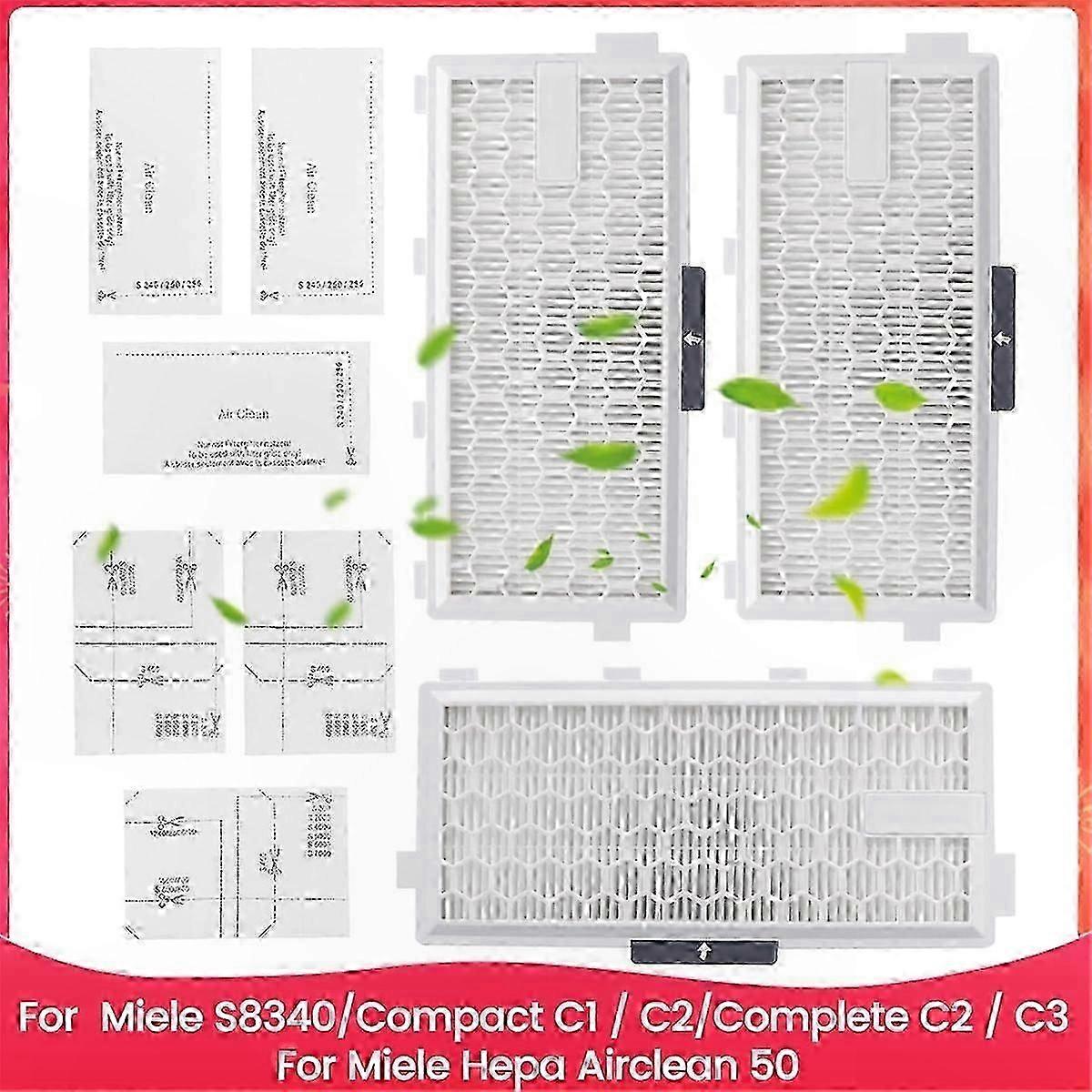 Replacement Filters for Hepa Airclean 50 Vacuum Cleaner