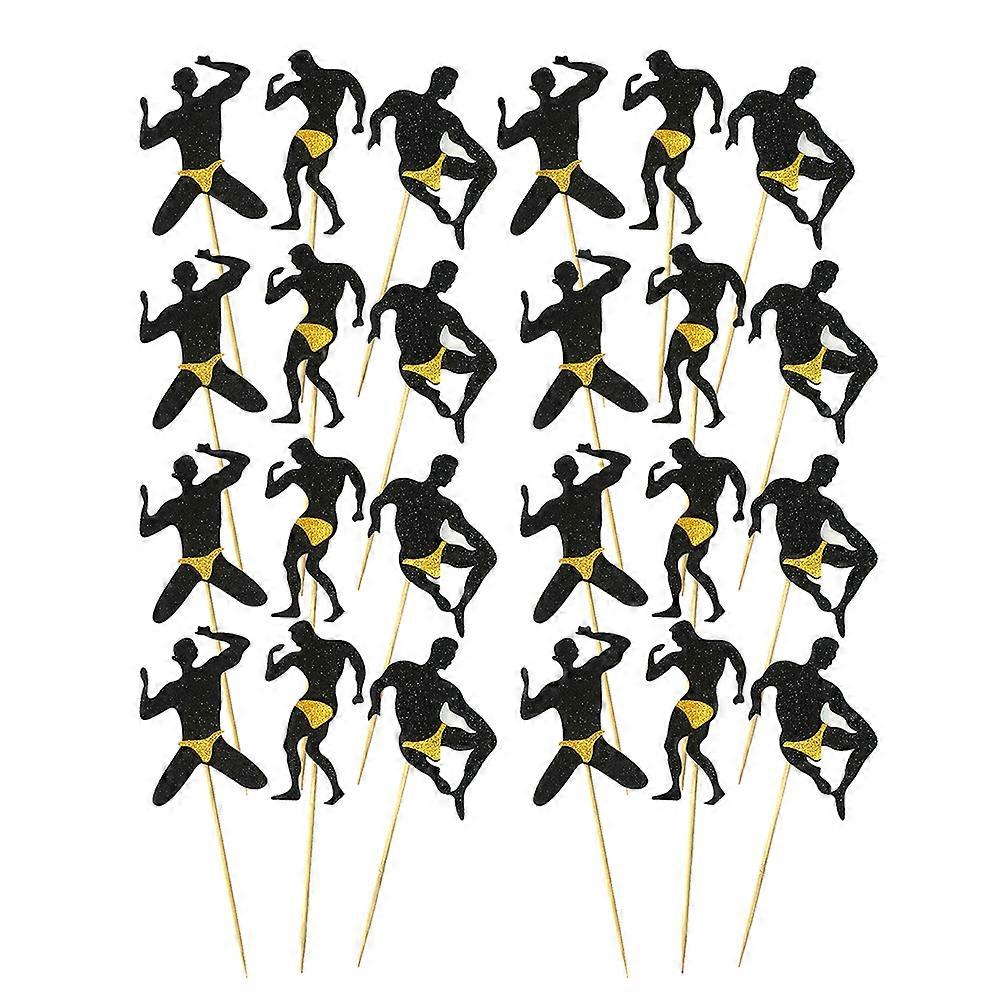 Insert Flags Decorative Cake Toppers for 24Pcs Party Use