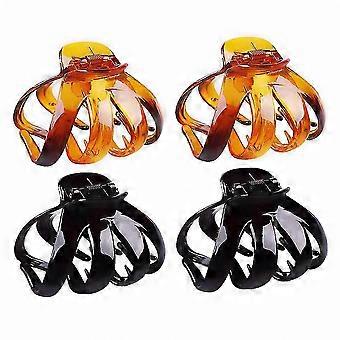 4-Pack Wide Grip Octopus Hair Clips voor Dik Haar Styling Cwings Hwy