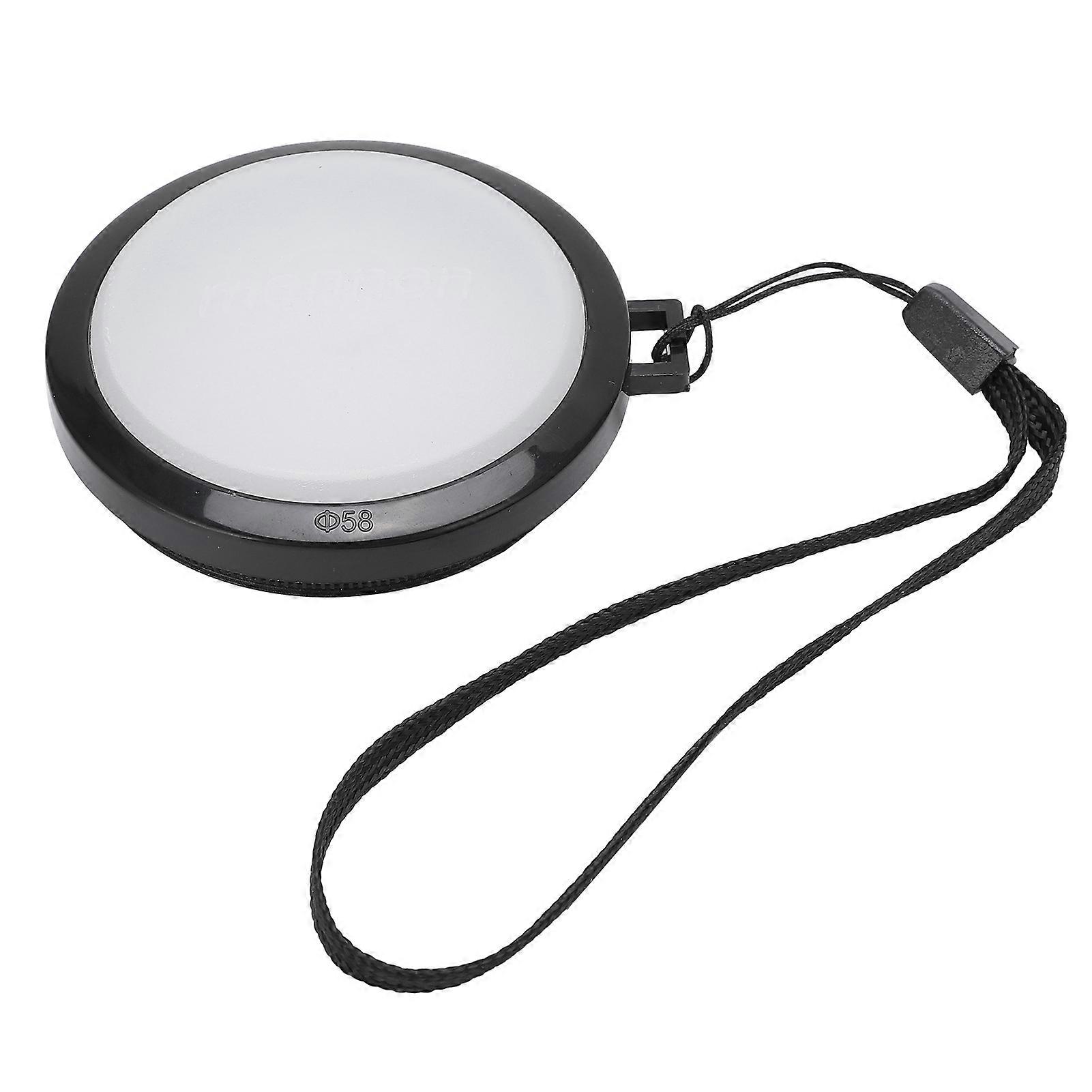 Bouchon d'objectif d'appareil photo MENNON pour nce des blancs, capuchon en plastique anticorrosion (58 mm 2,3 pouces)