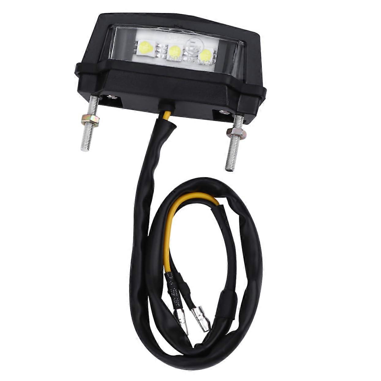 Motorcycle Licence Plate Light LED Low Power Consumption Long Life Cycle 12V DC Compatible