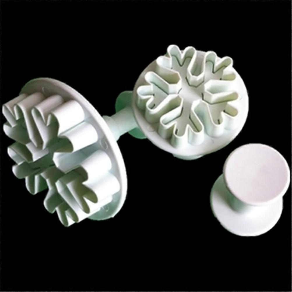 Snowflake Baking Mold Fondant Molds for Cake Decorating 9Pcs Set