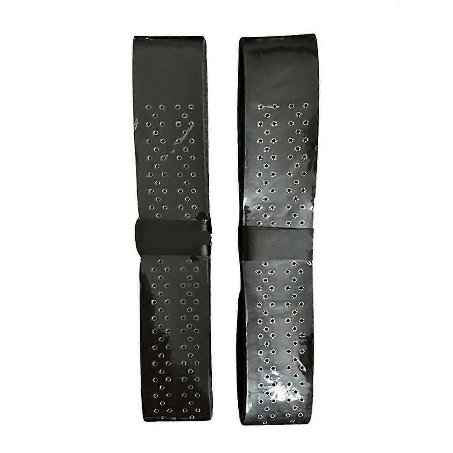 1 Pair Tennis Racket Grips Anti-slip Tape Wrap Tape for Handles-Black