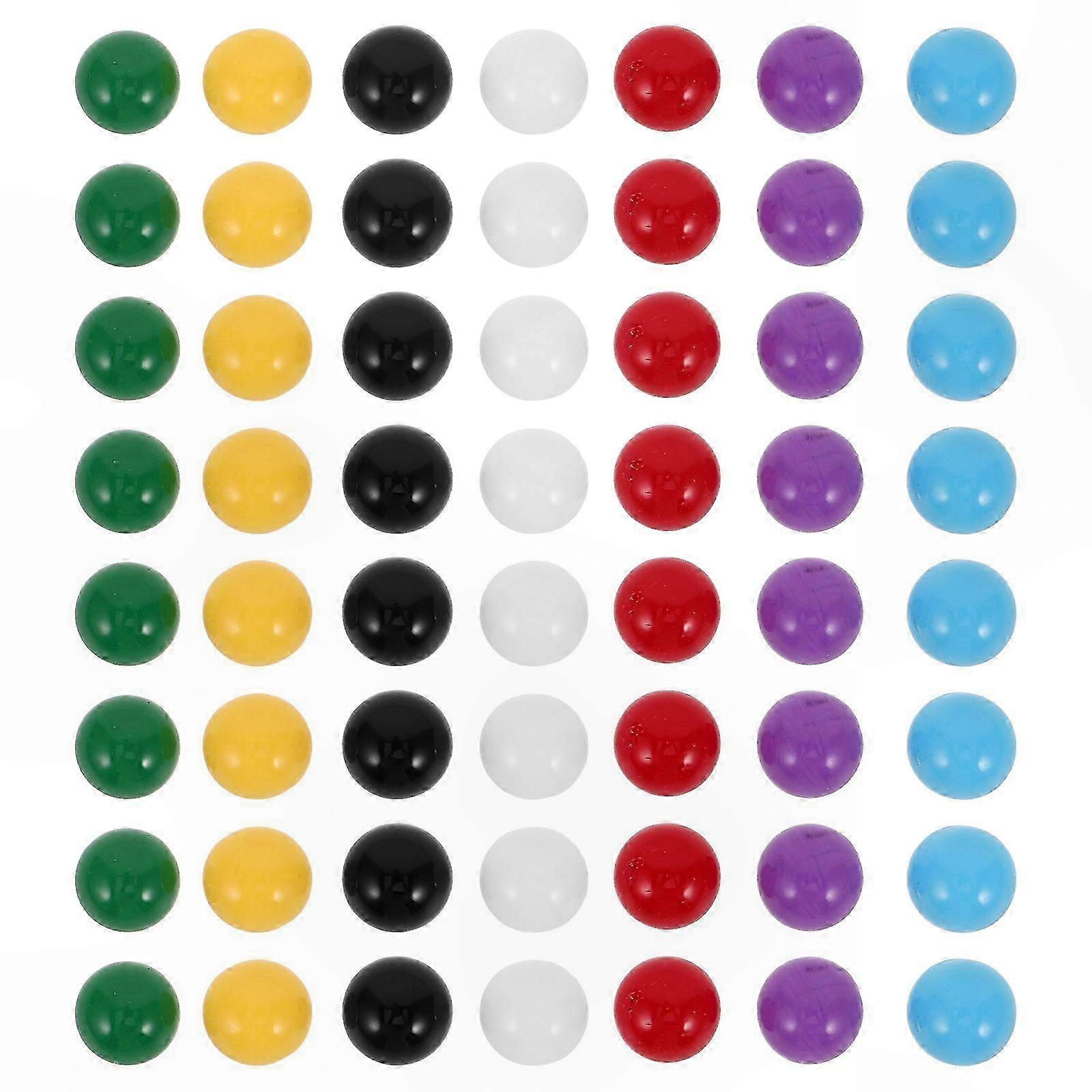 70pcs Colorful Plastic Marbles for Eonal Math Games, Chinese Checkers Replacement Balls, Learning Toy Balls