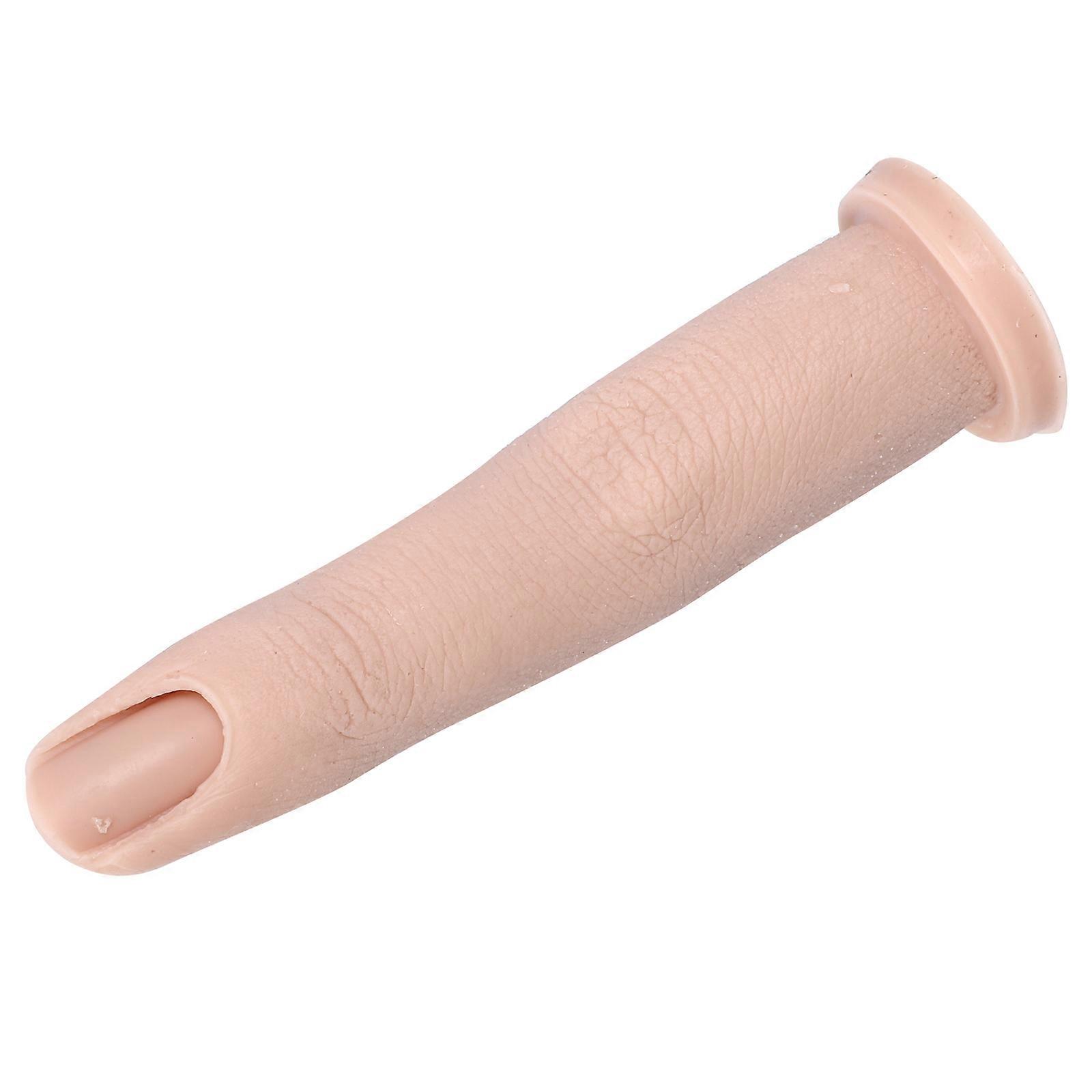 Manicure Practice Finger Silicone Model for Nail Art Training 1Pcs