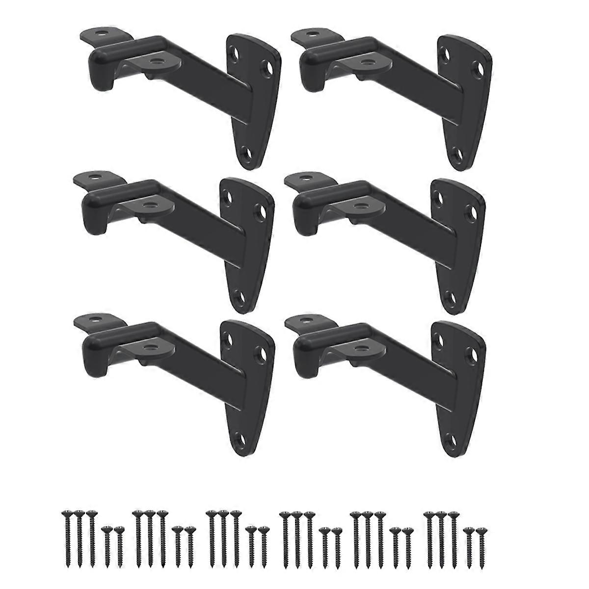 Staffe per corrimano per scale - 6 pezzi Staffe per corrimano per scale interne o supporto per scale esterne, staffe per ringhiera