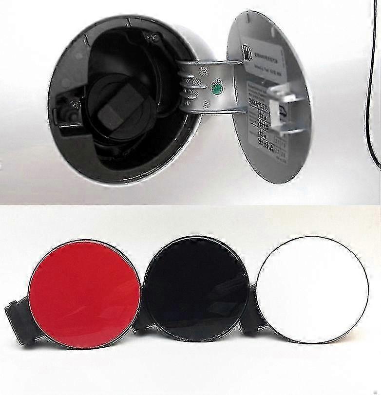 Fuel Cap Cover for Polo 6R 2010-2018, Black White Design, Compatible with Multiple Part Numbers
