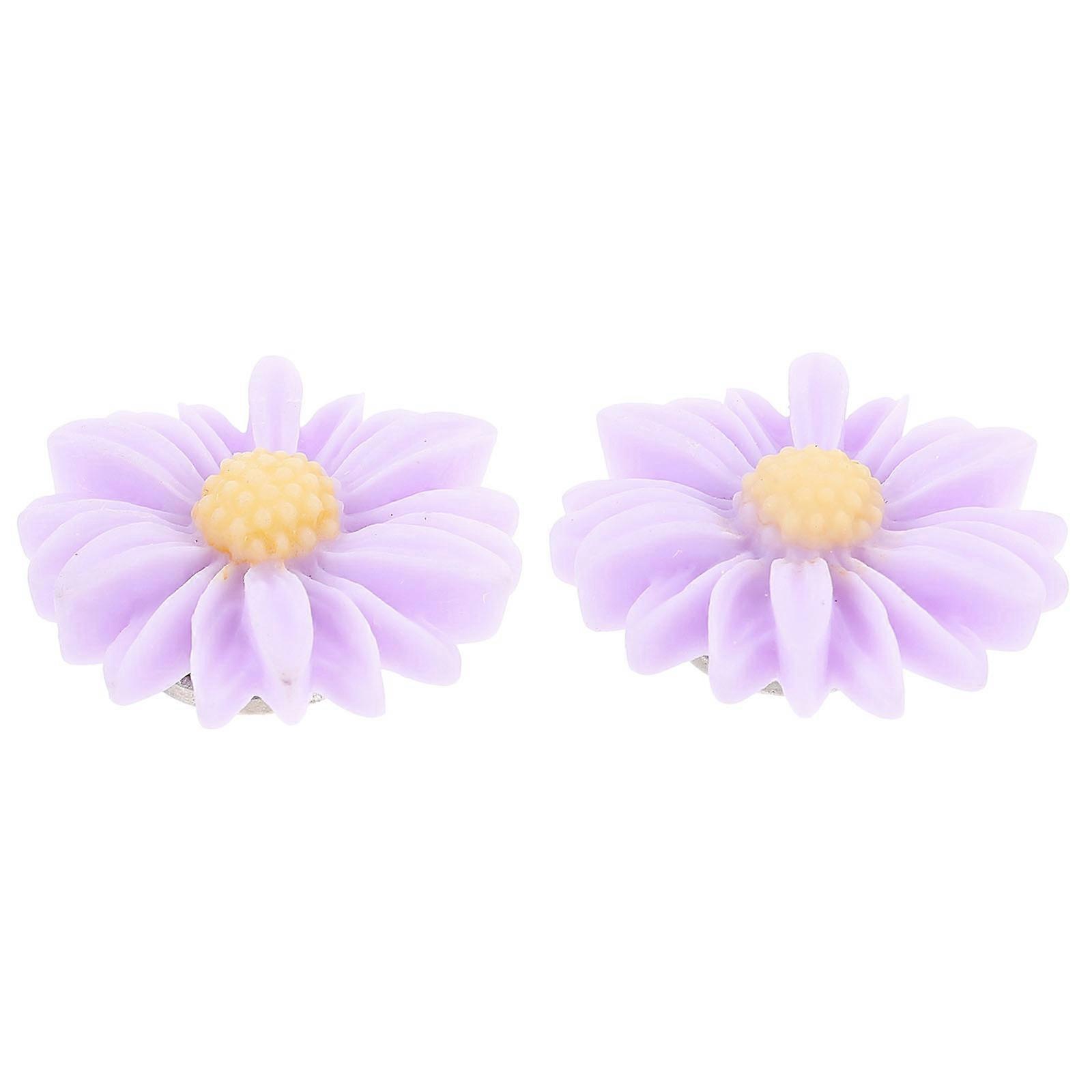 Diamond Drawing Fixators for Manual DIY 2Pcs Flower Shaped Magnet Covers