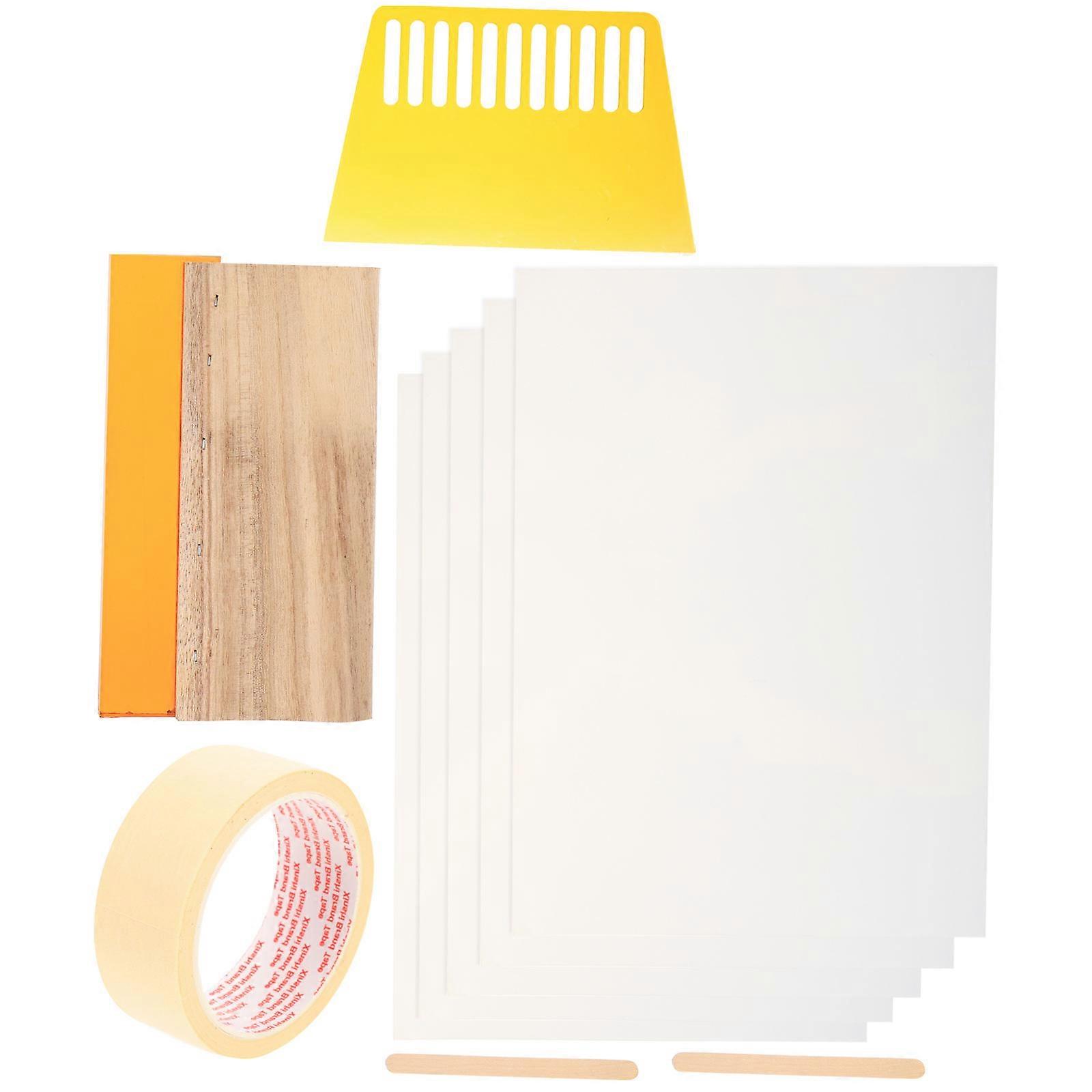 Screen Printing Squeegee Kit for Polishing Silk Screen Printing 1Set
