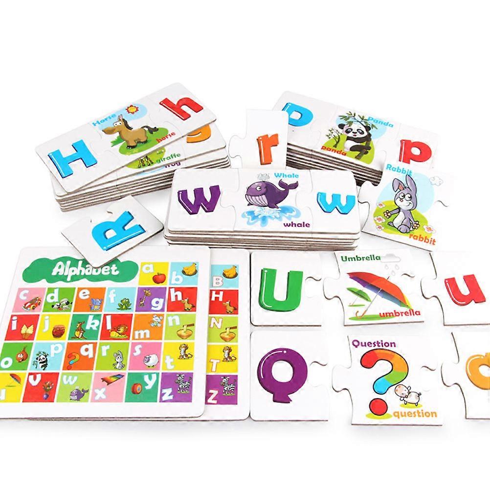 Letter Matching Game Alphabet Matching Puzzle Set 3Pcs for Kids