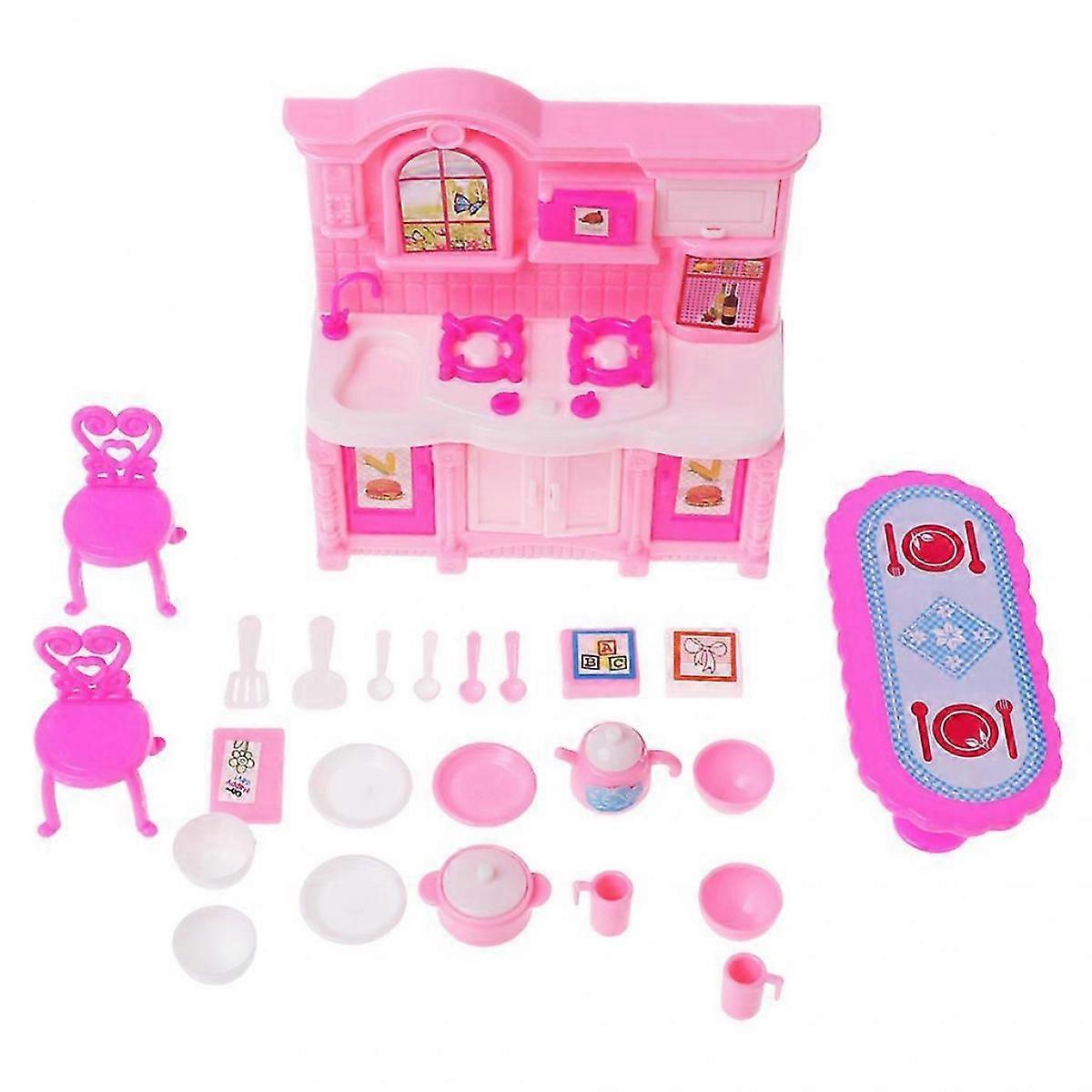Children's Simulated Kitchen Educational Toy Miniature Dolls Accessories
