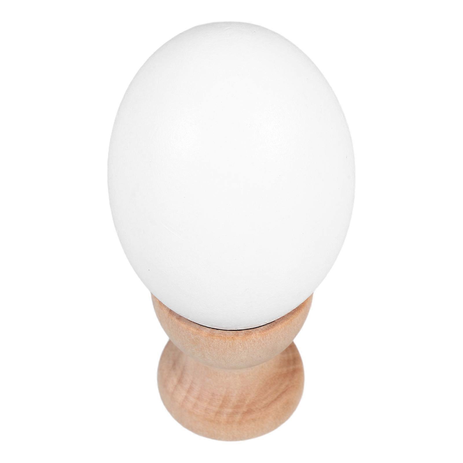 Egg Shaped Wooden Base for Clay Hair DIY Featuring Convenient Design 3Sets