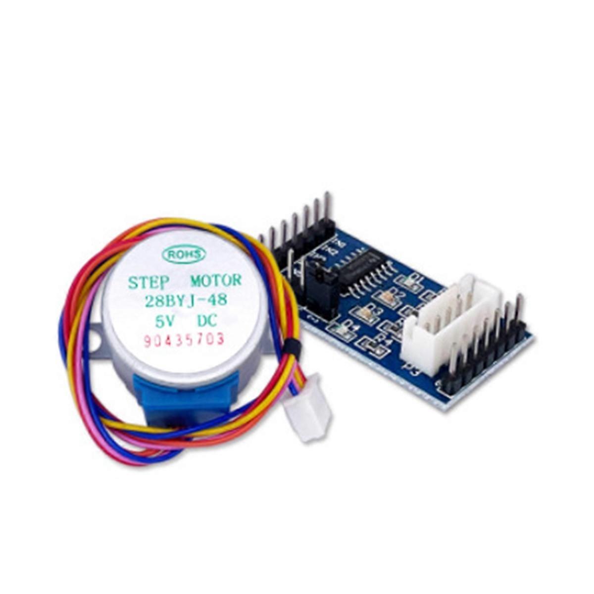 28BYJ-48 Geared Stepper Motor DC 5V and ULN2003 Stepper Motor Driver Board Module Powered By 5-12V f