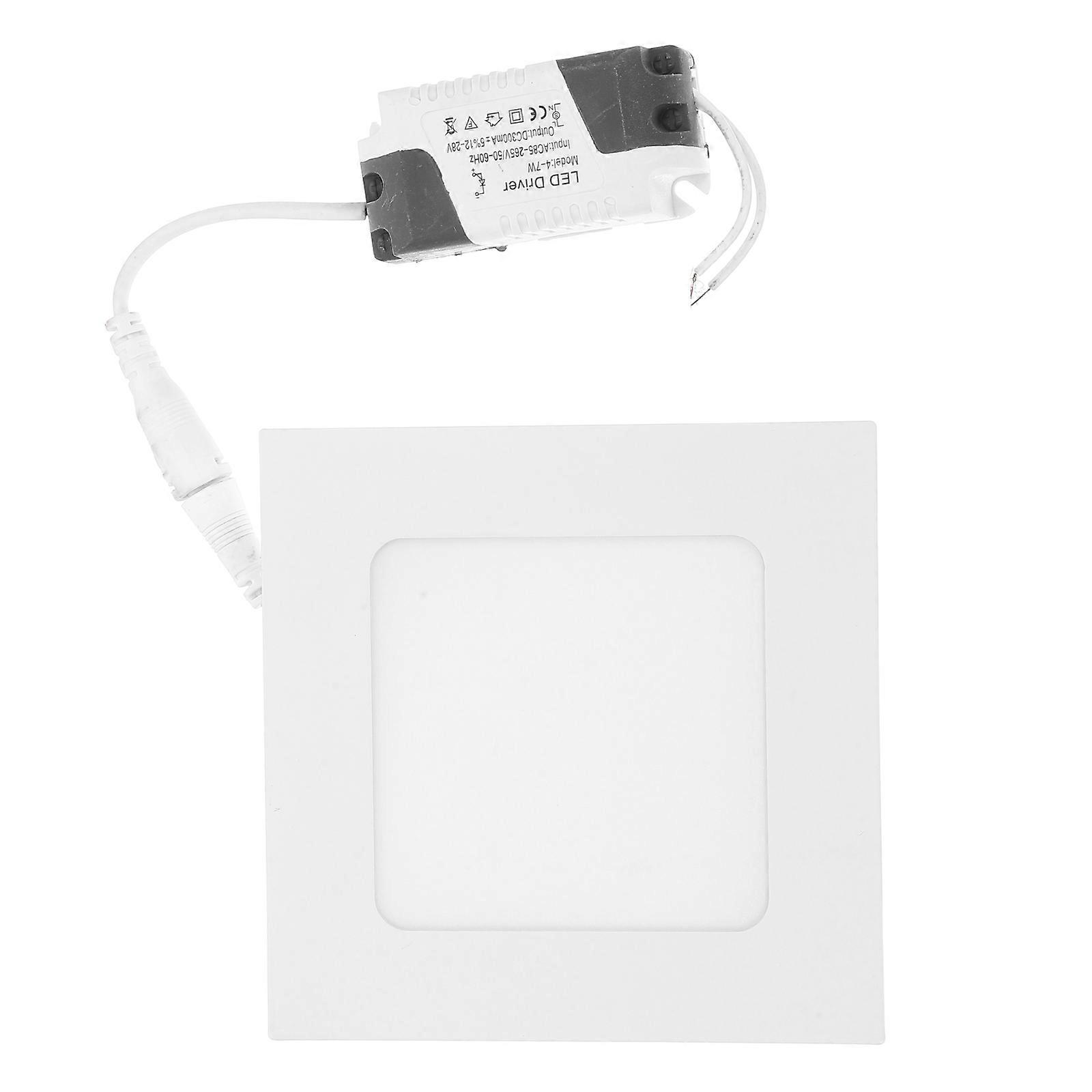 6W Ceiling Light for Household Use Square Panel Lamp Warm White