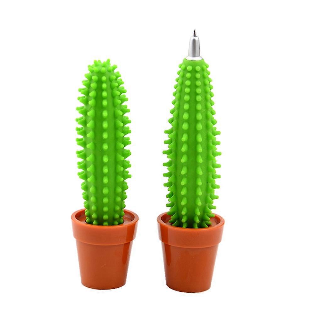 Kid Ball Pen Cactus for Writing Use 4Pcs Green Creative Design