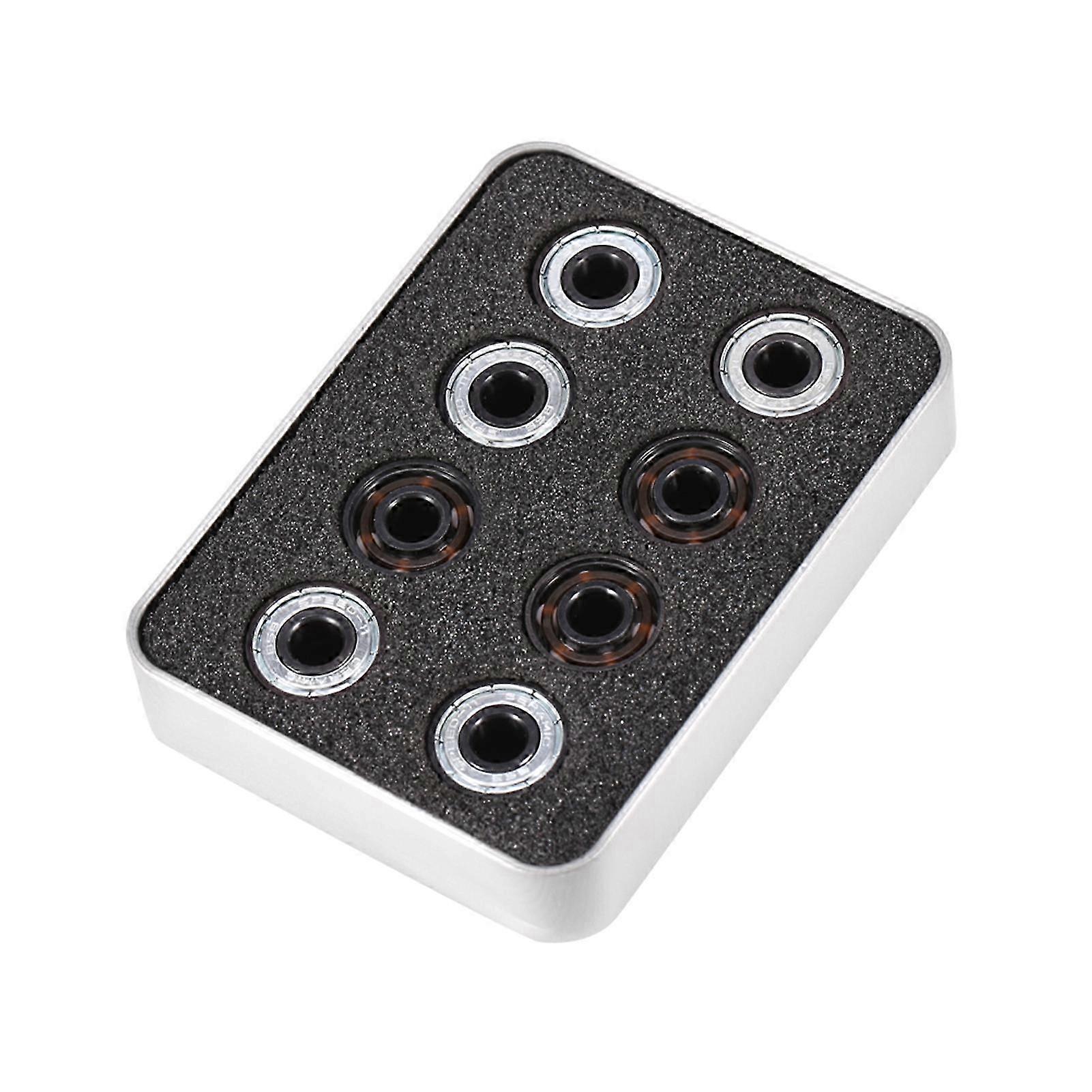 16pcs Set Inline Roller Skate High Speed 608 Bearings Single Side Shield Ceramic Balls