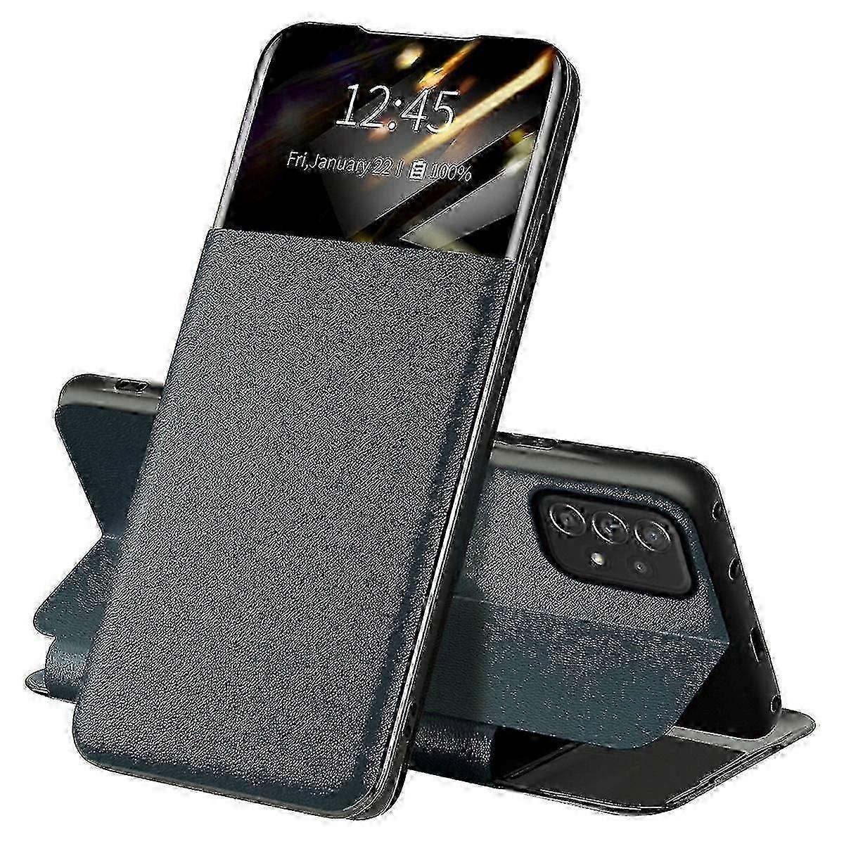 For A52 4g/5g/a52s 5g View Window Drop-proof Phone Case With Holder Stand