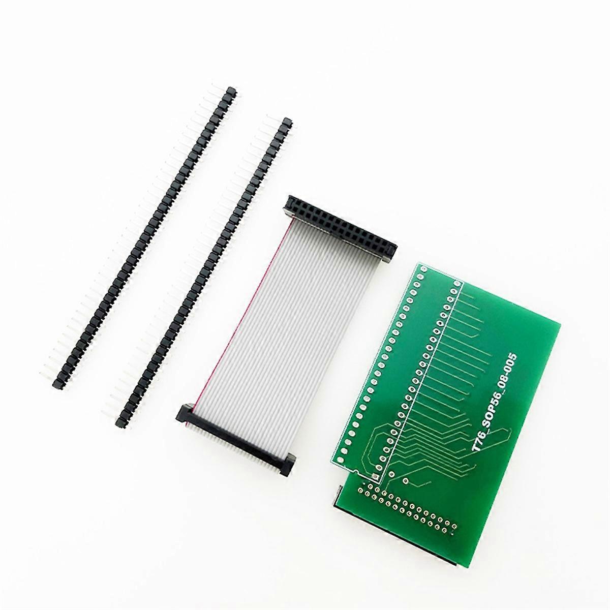 Pour programmateur T76 SSOP56 Adaptateur Socket Pas de 0,8 mm Programmateur Test Burn Socket Lecture Écriture