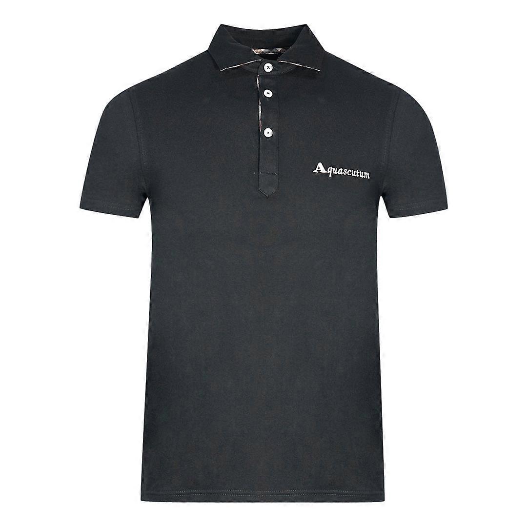 Aquascutum Λογότυπο Μαύρο Πόλο Πουκάμισο