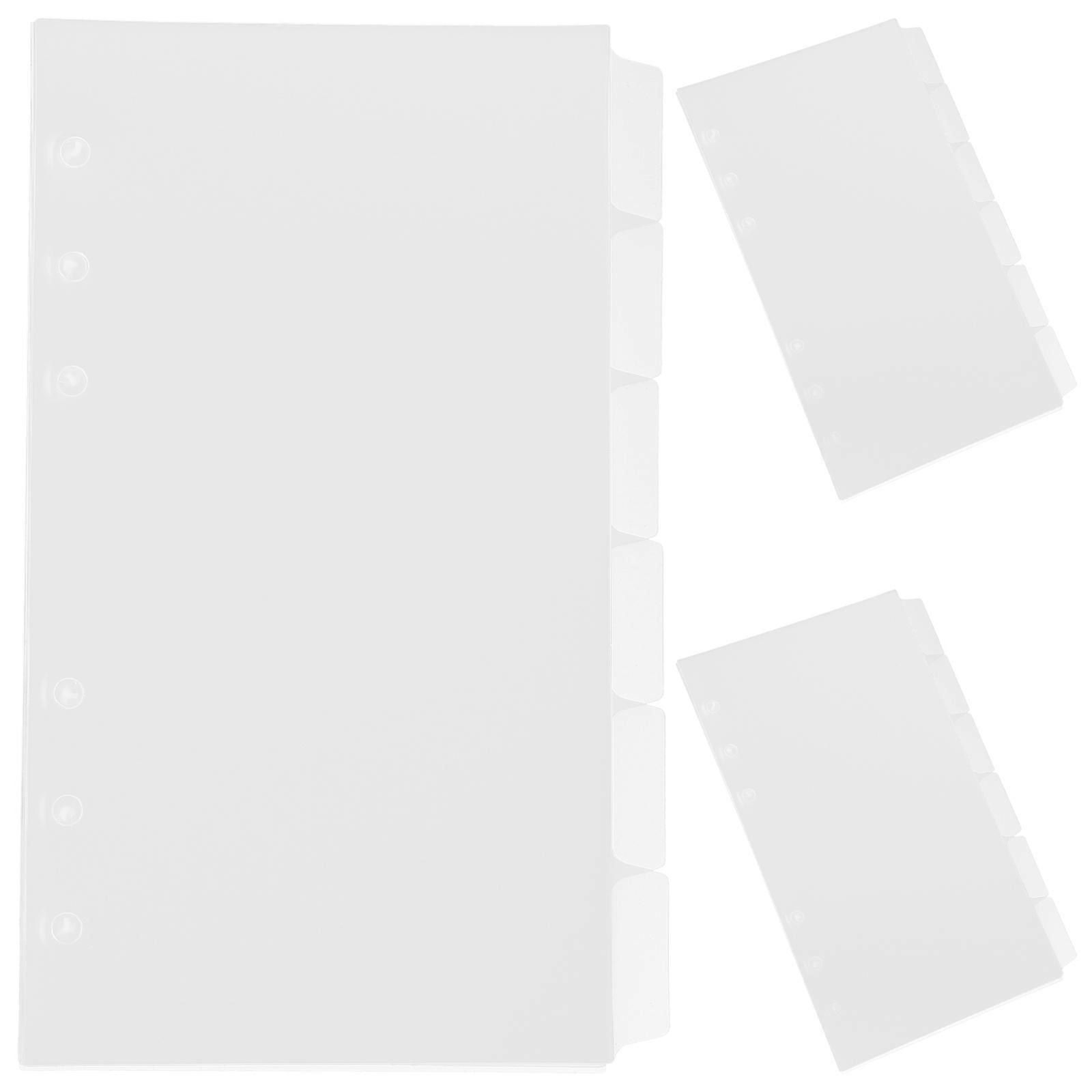 Page Dividers For Organization In Loose-leaf Binders Designed For Note-taking And Memo-keeping 72Pack