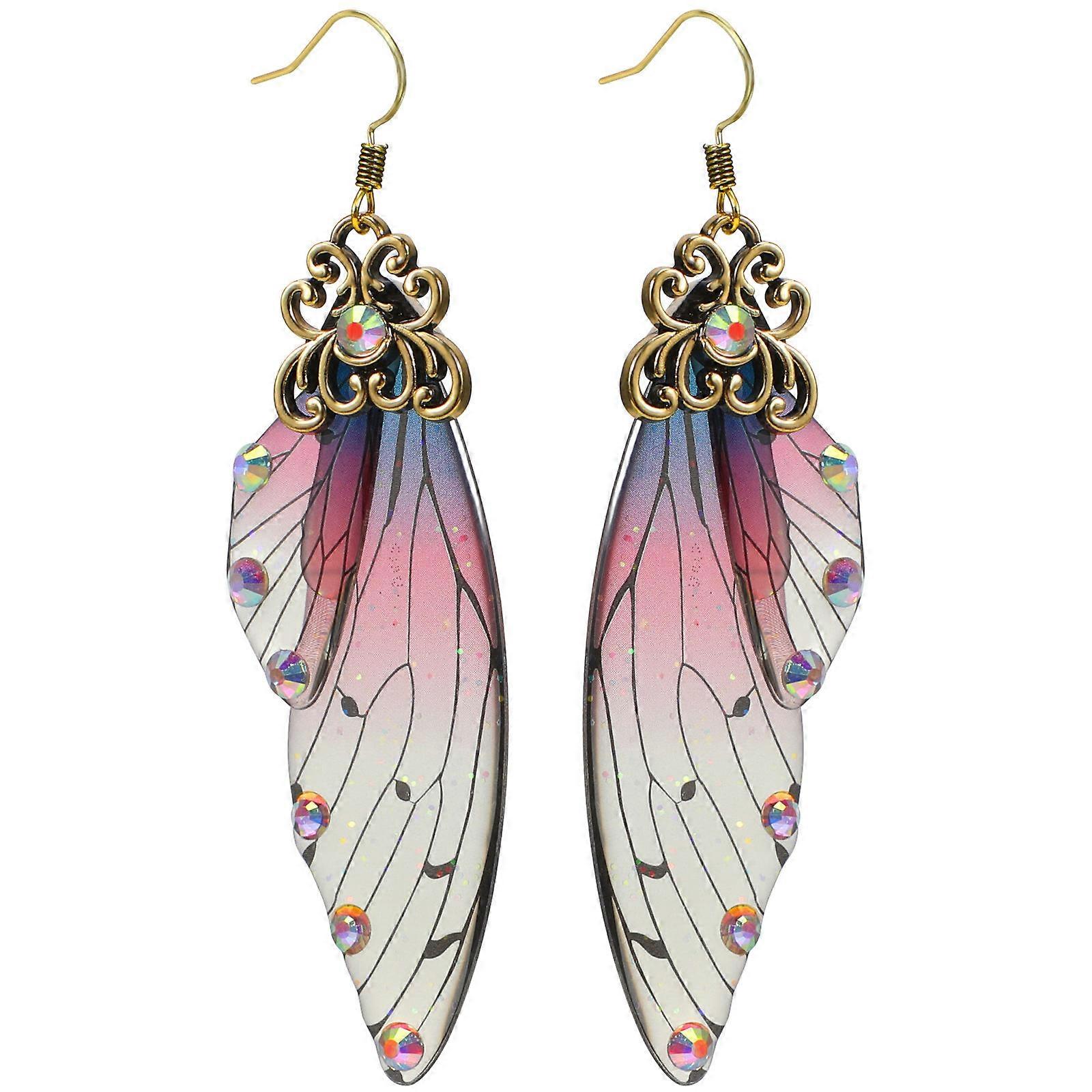 Imitation Cicada's Wings Earrings Creative Earrings for 3Pairs