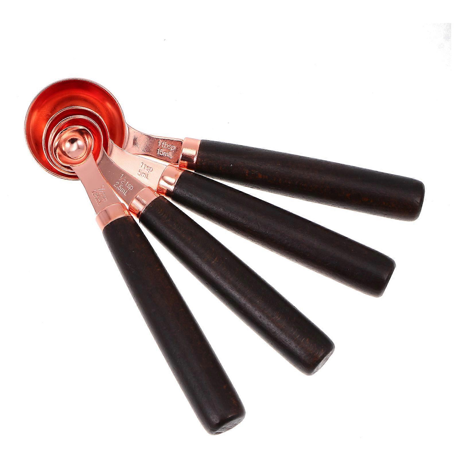 Cooking Measurement Spoons 4Pcs Stainless Steel Scale Spoons Perfect for Home Users and Professional Users