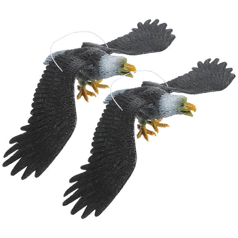 Plastic Eagle Statue Eagle Figurines for Indoor Decoration 6Pcs