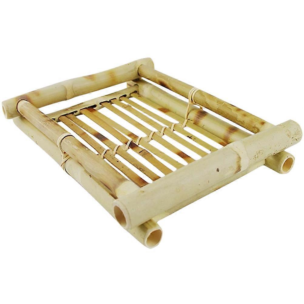 Bamboo Woven Bread Basket for Multi-Function Storage Tray