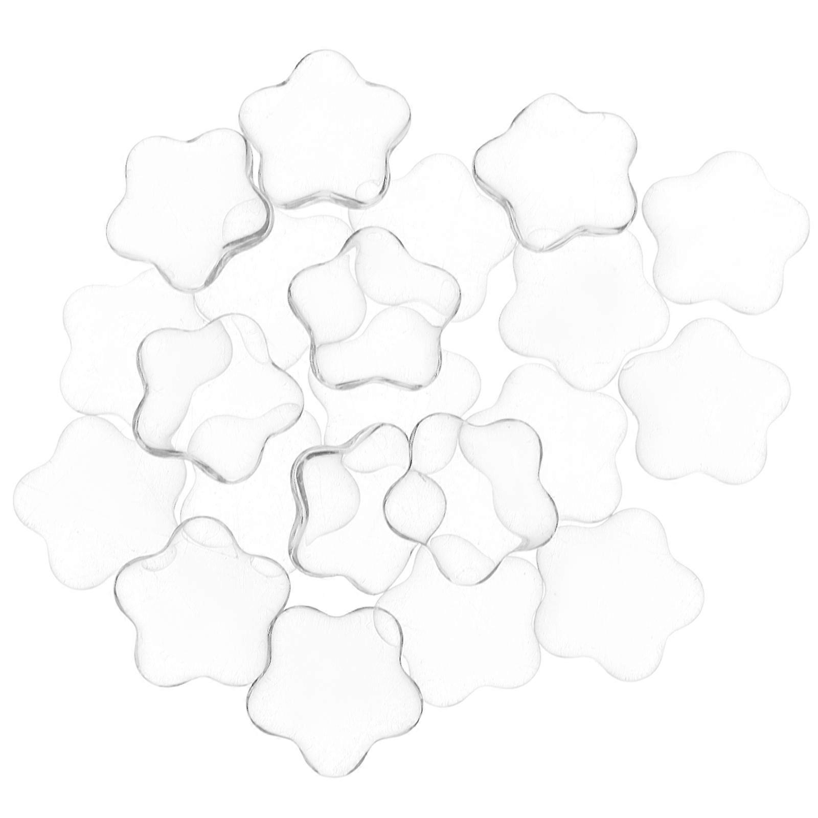 Star Nail Display Beads for Nail 40Pcs Transparent Material