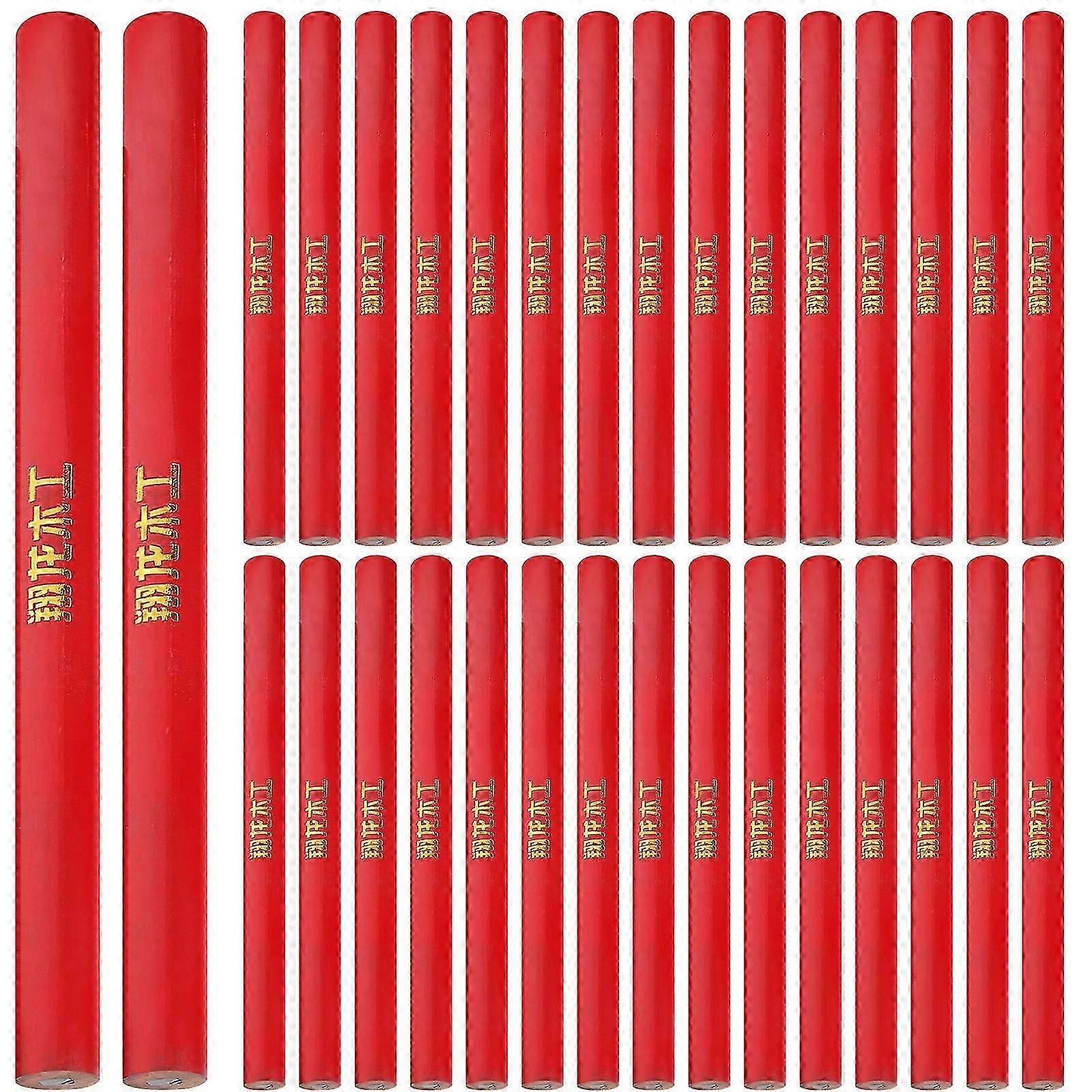 100pcs Engineering Marker Pencil for Oval Construction Jobsite and Drawing Use