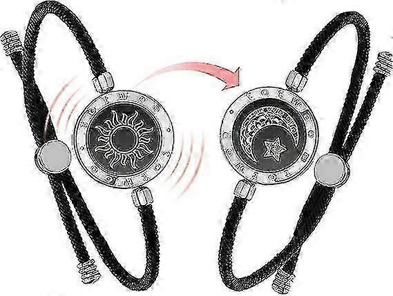 Langdistance Touch Armbånd Til Par Vibration/Lys Op For Kærlighed Par Armbånd Bluetooth Parring Smykker