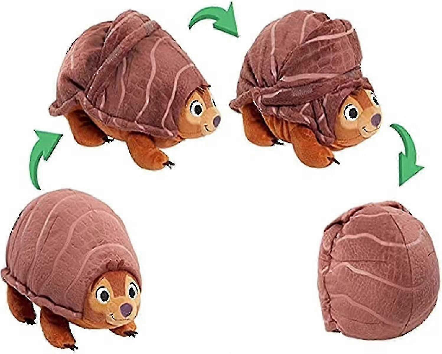 7 Inch Raya And The Last Dragon Fold'n Roll Tuk Tuk Soft Toy, Stuffed Animal Armadillo 25-26