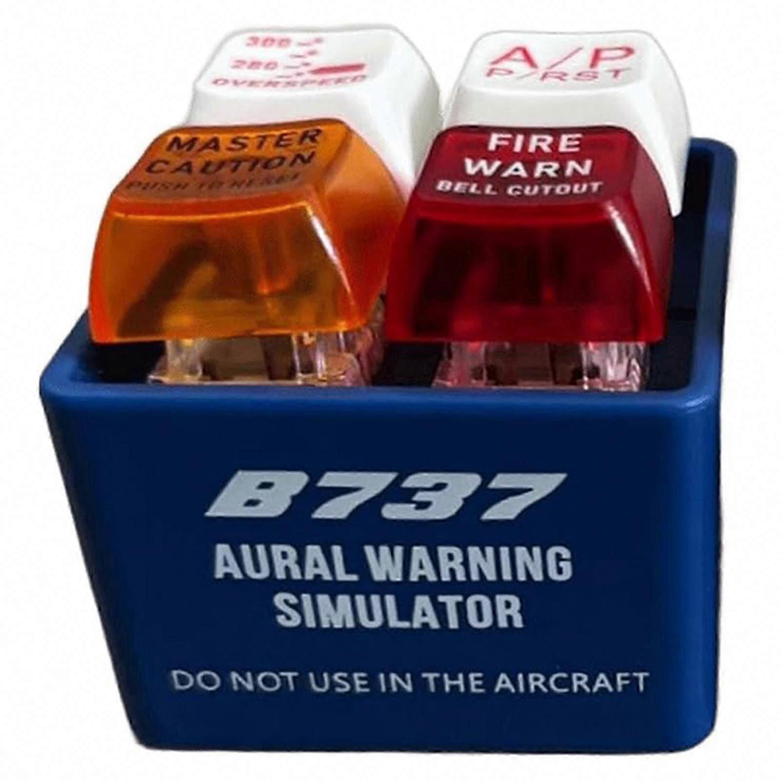 Pilot And Crew Alert Keychain Warning Sound Simulator for Aviation Fans, Airplane Emergency Alert Keychain, Happy H