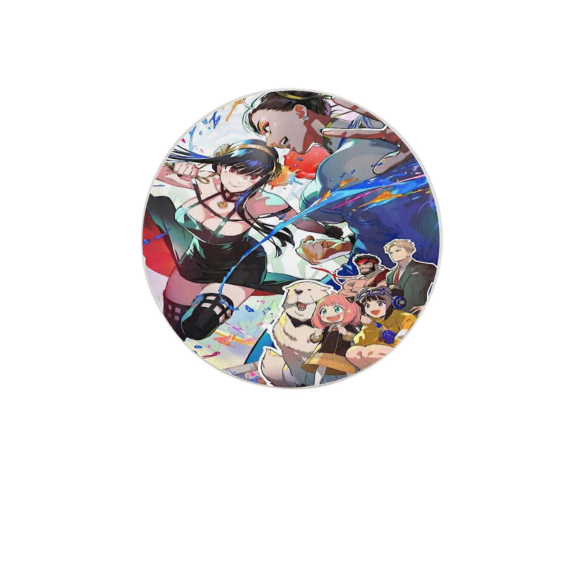 Spy x Family Absorbent diatomaceous earth coaster, odorless diatomaceous earth non-slip insulation protects the table top from damage One Size