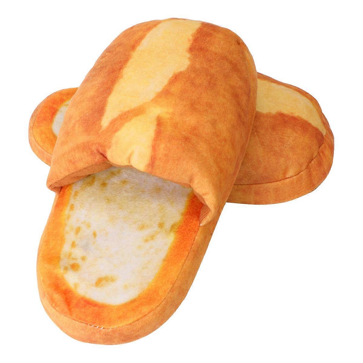 Bread Slippers Winter Slippers for Wear 1Pair Soft Plush Indoor Shoes