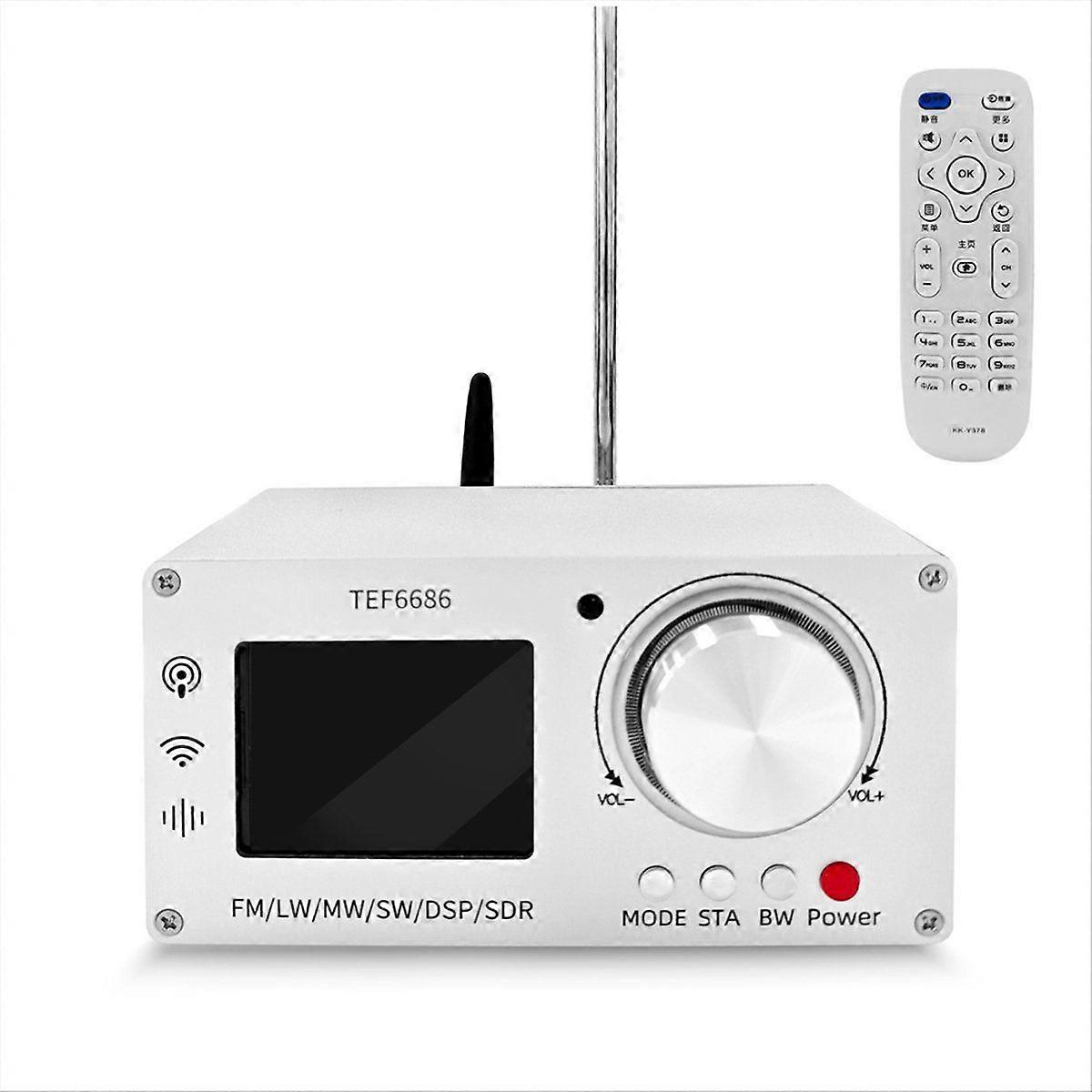 TEF6686 Desktop Radio Full-Band Radio Receiver Digital High-Sensitivity FM AM MW SW Radio